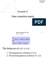 Lesson 6: State Transition Matrix