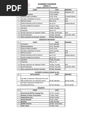 fscj academic calendar 2021 Cub Academic Calendar Spring 2017 For Students Academic Term Schools fscj academic calendar 2021