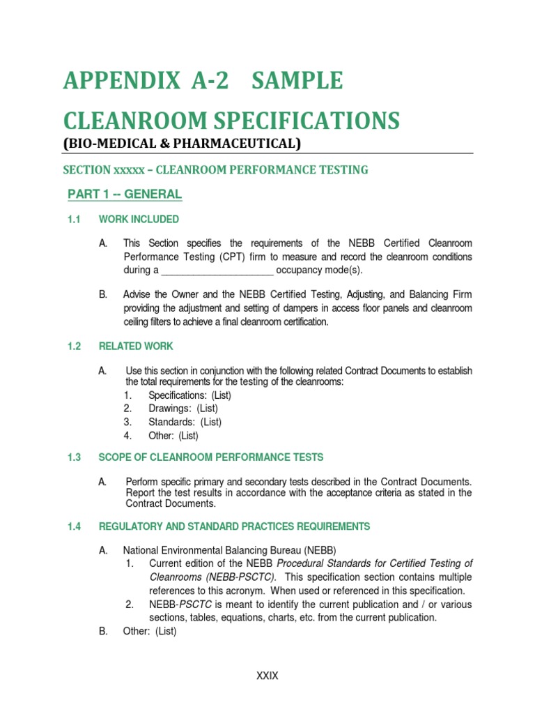 Cleanroom Performance Testing Standards | PDF | Lighting | Outlier