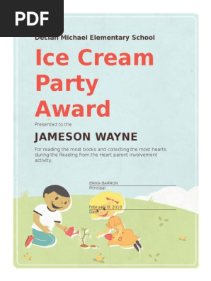 award certificate