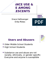 Substance Use and Abuse Among Adolescents