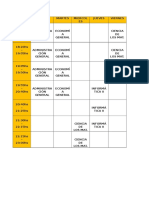 Horario 2017