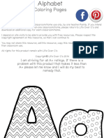 Alphabet Coloring Pages PDF