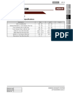 Specification: (1) Fastener Tightening Specifications