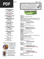 May 7, 2017 Bulletin