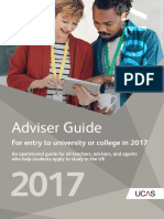 Adviser Guide, UCAS, 2017