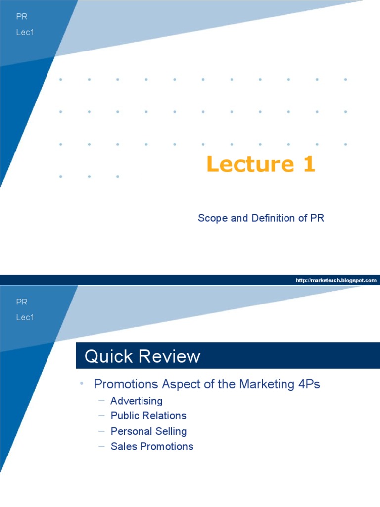 Scope and Definition of Public Relations | PDF | Public Relations | Sales