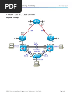 Chapter 4 Lab 4-1, Layer 2 Issues: Physical Topology