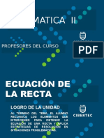 Ppt-ecuación de La Recta [Recuperado]