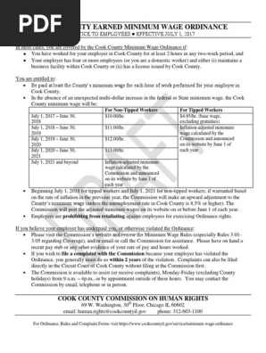 Draft Model Minimum Wage Notice Employees Workplace Poster