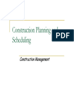 Construction Planning and Shdli Scheduling: Construction Management Construction Management