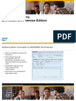 S/4 HANA On-Premise Edition: Authorization Handling