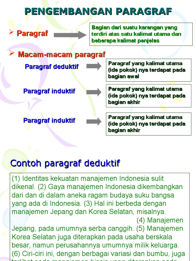 Pengembangan Paragraf