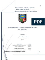 Morfometria de Una Cuenca