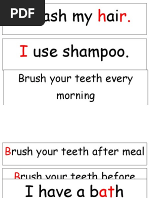 Sentence Strip Be Clean
