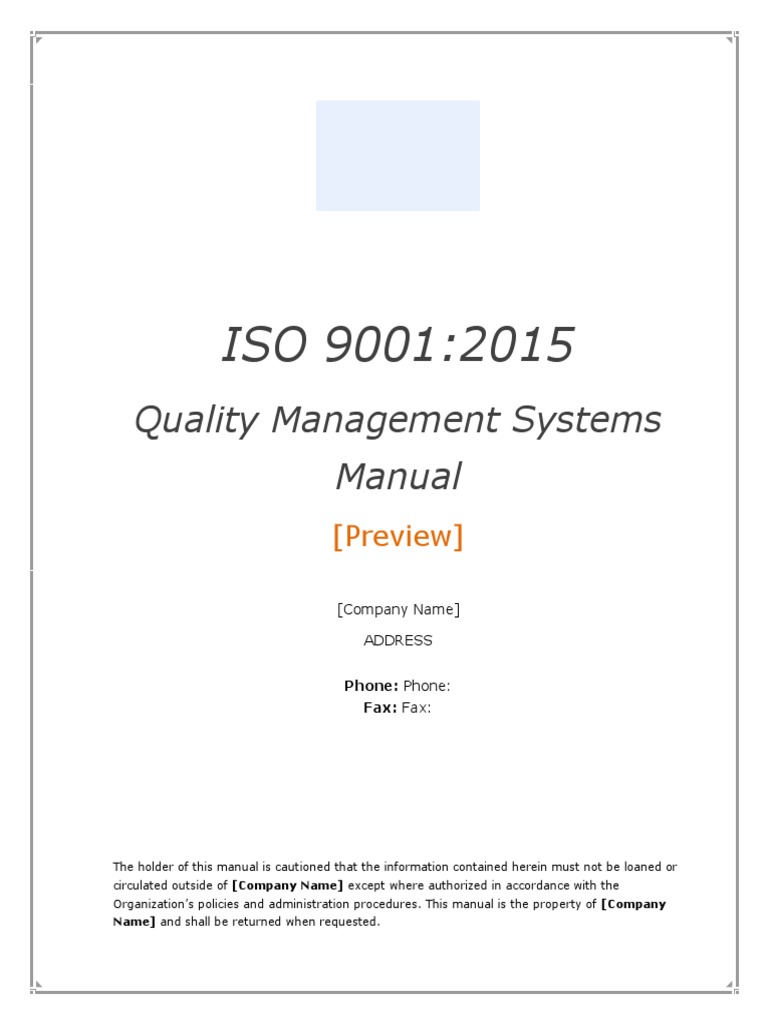 ISO 9001 REVISION 2015 QUALITY MANUAL FREE DOWNLOAD WORD PDF DOWNLOAD visual data 3
