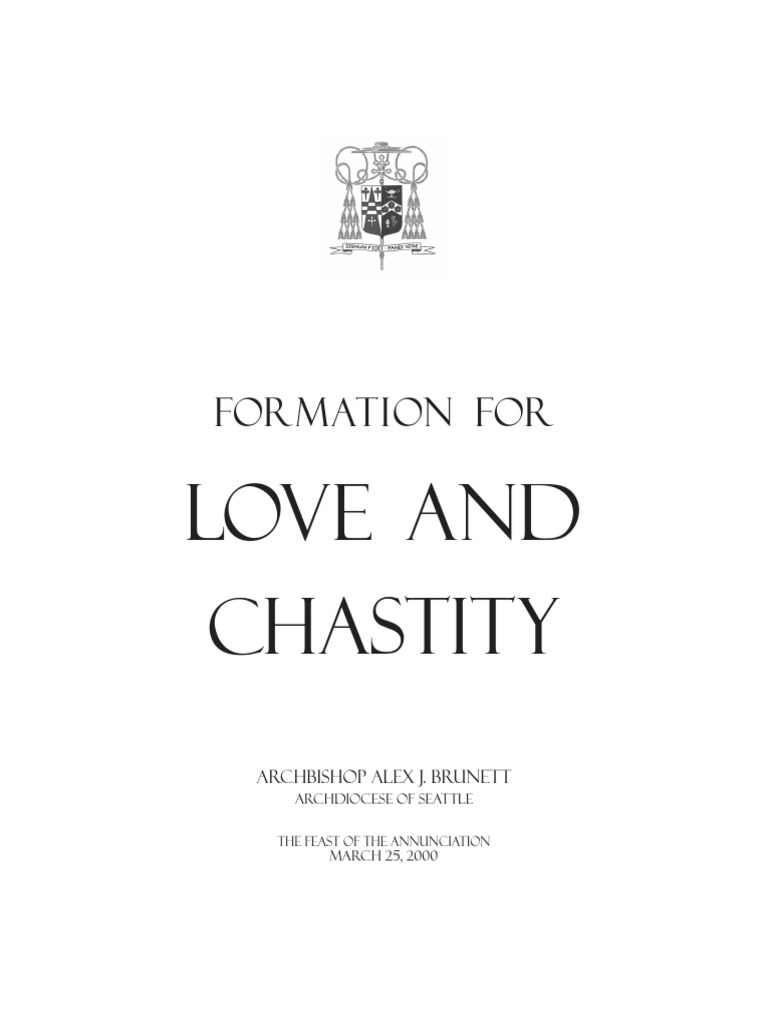 Love Chastity Pdf Chastity Catechism