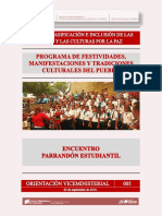 Orientacion Viceministerial 005 - Encuentro Parrandon Estudiantil