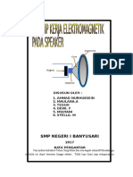 Prinsip Kerja Elektromagnetik Pada Speaker Kelompok 2