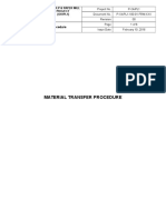 B0 HS 78047 Material Transfer Procedure