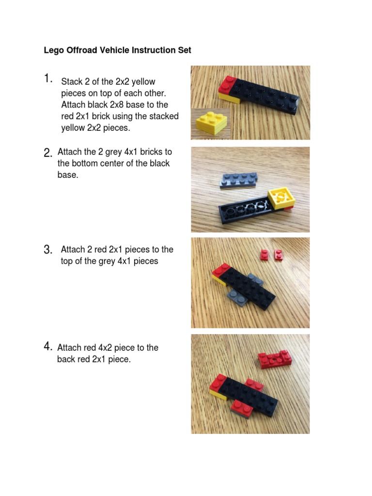 Lego Offroad Vehicle Instruction Set | PDF | Home & Garden