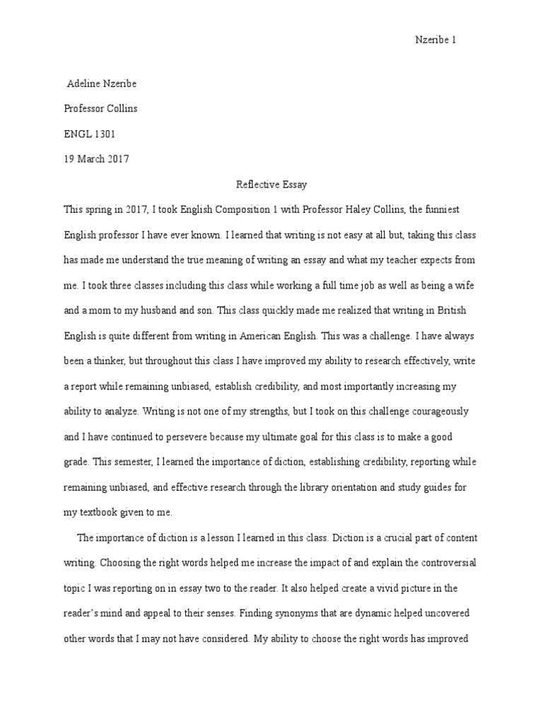 Reflective essay 2 image