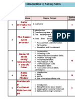 Sales Introductio N: An Introduction To Selling Skills