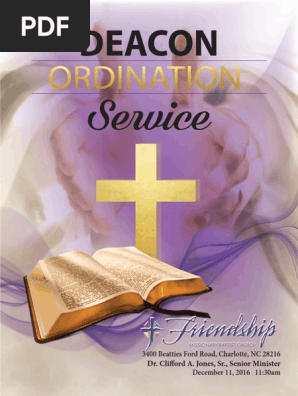 Church Of Christ Ordination Program
