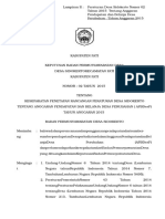 Keputusan Dan Berita Acara BPD APBDes PERUBAHAN 2015