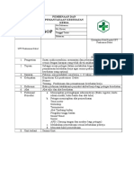 SOP Pembinaan Dan Pemantauan Kesehatan Kerja 2016