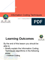 Algorithmics: Information Coding Techniques