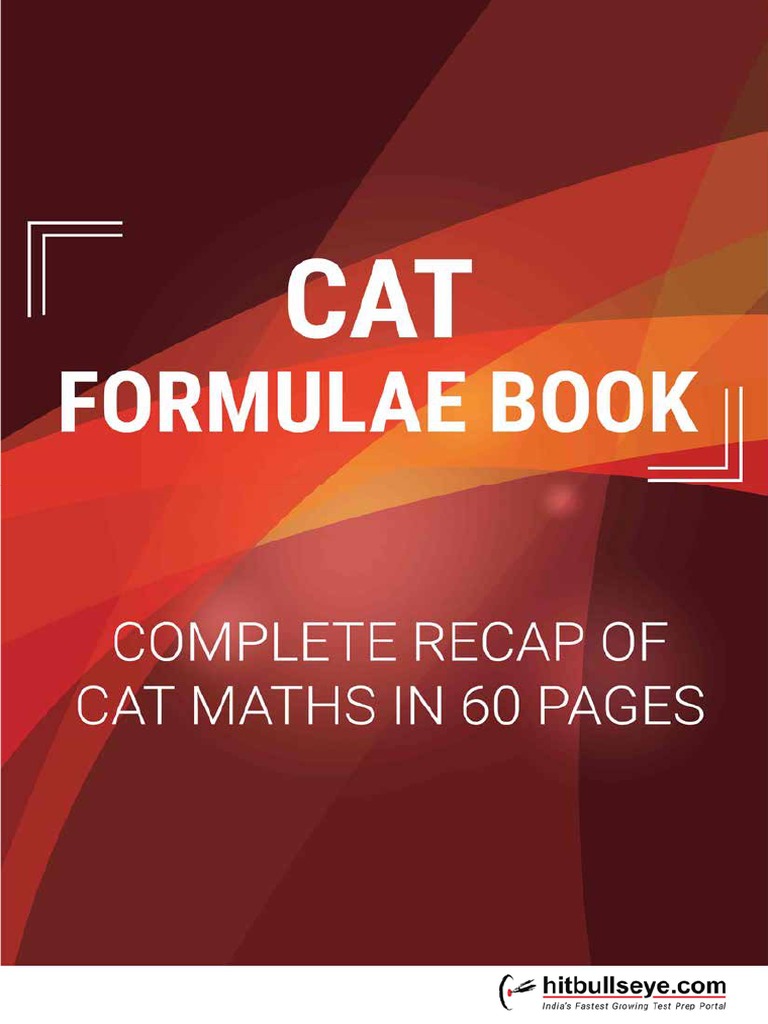 Cat Formula Book PDF PDF