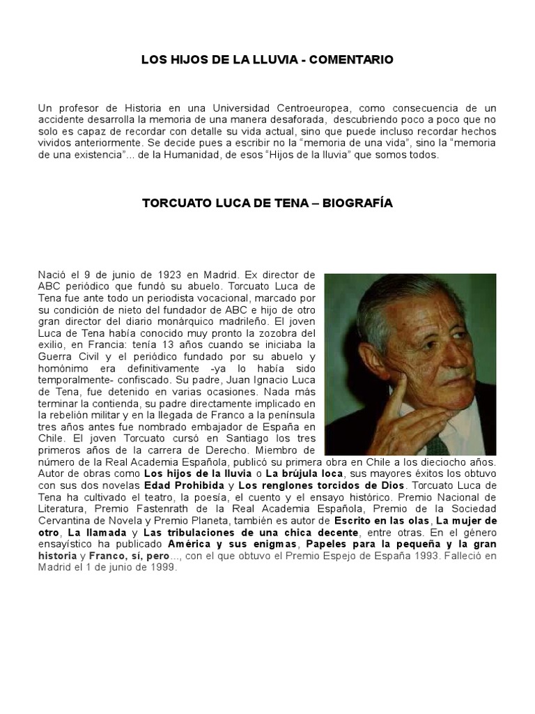Luca de Tena, Torcuato Los Hijos