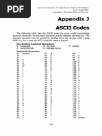 Appendix J ASCII Codes