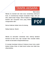 Cerpen Buku Tanpa Aksara