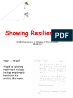 Showing Resilience: Celebrating Success in All Areas of The Curriculum 28.04.2017