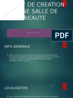 Projet de Creation d’Une Salle de Beaute