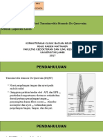 Manajemen Konservatif Dari Tenosinovitis Stenosis de Quervain