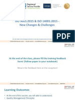 ISO 9001 and ISO 14001 Changes and Challenges