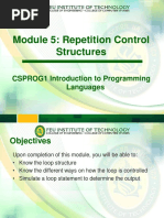 Module 5 - Repetition Control Structure