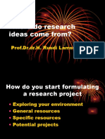 Where Do Research Ideas Come From