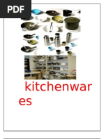  Project on  kitchenwares