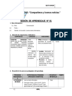 Sesiones de Aprendizaje Del Proyecto 6° - Abril