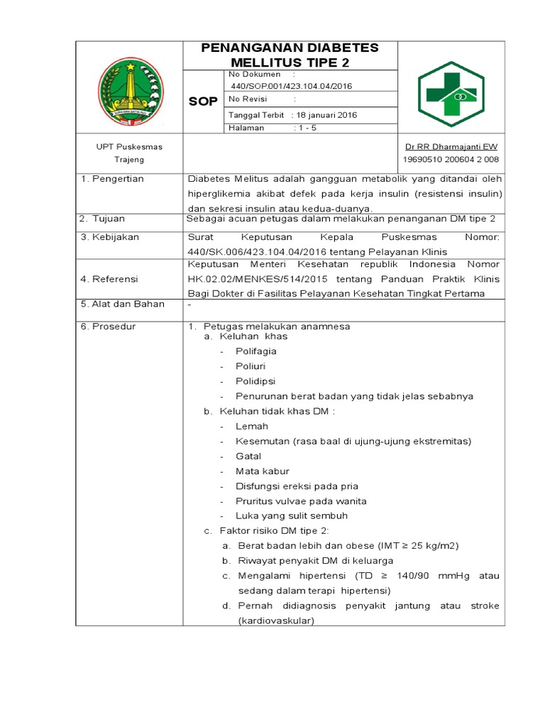 1 Sop Diabetes Melitus