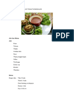 Burger Tahu Dan Saus Tomat Homemade