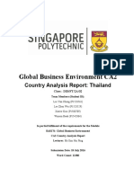 Country Analysis Thailand - Global Business Environment