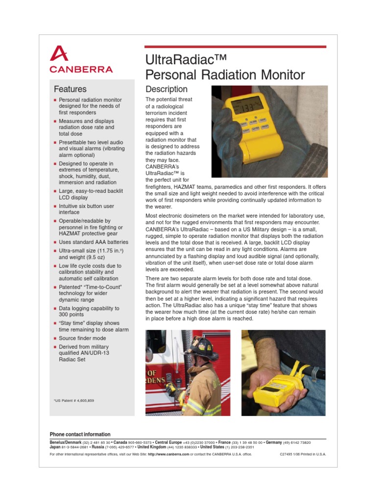 Ultra Radiac Literature | PDF | Computer Monitor | Infrared