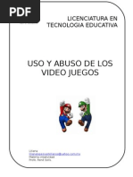 Download Creatividad USO Y ABUSO DE LOS VIDEO JUEGOS by MC Rene Solis R SN3473061 doc pdf