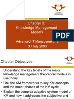 Knowledge Management Models: Advanced IT Management IV 30 July 2008