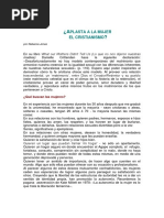 ¿Aplasta a La Mujer El Cristianismo